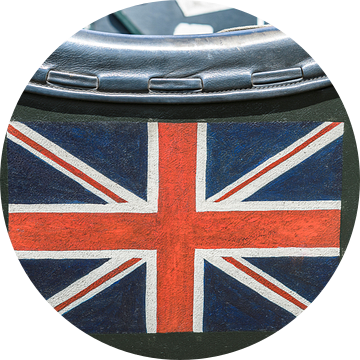 Britse Union Jack vlag op de zijkant van een vintage Bentley uit de jaren dertig van Sjoerd van der Wal Fotografie