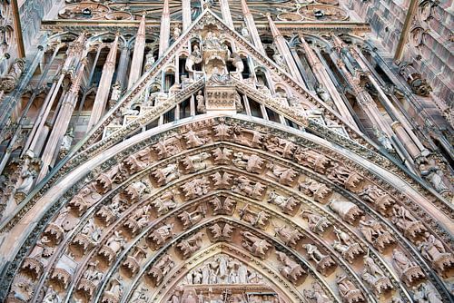 detail van de kathedraal van Straatsburg
