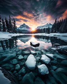 Winterlandschaft am See