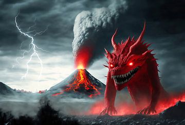 The lava monster strikes... by Ans Bastiaanssen