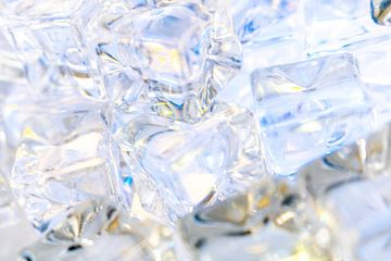 Ice light in wit en blauw van Mixed media vector arts