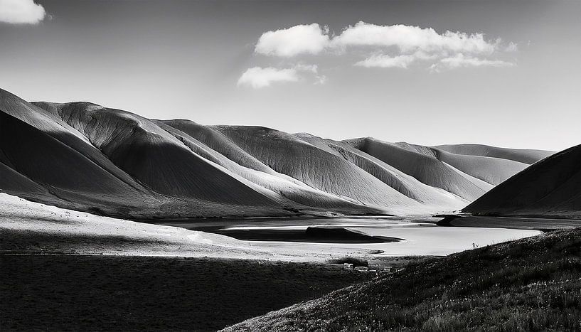 Photographie noir et blanc avec paysage par Mustafa Kurnaz