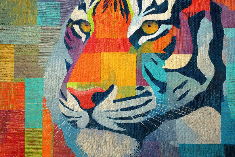 Tiger von Abstraktes Gemälde