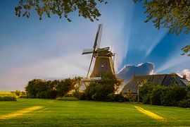 Molen de Hond bei Paesens-Moddergat, Friesland