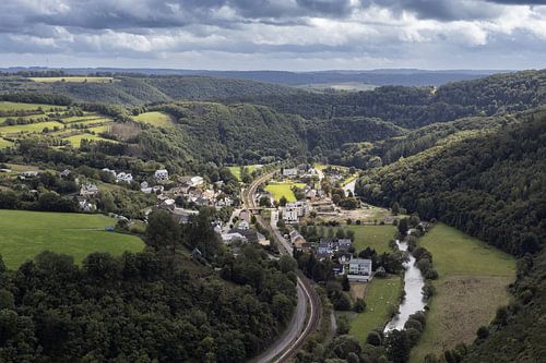 Michelau, Bourscheid, Luxemburg Landschap