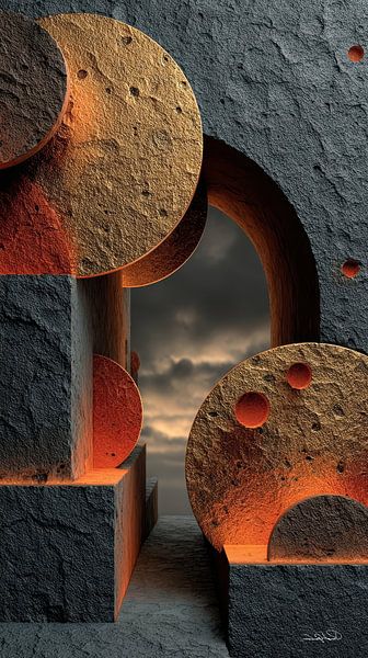 formes et textures abstraites par Gelissen Artworks