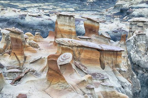 Bisti badlands,chocolate hoodoos,New Mexico, USA