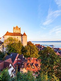 Old castle in Meersburg on Lake Constance by Werner Dieterich