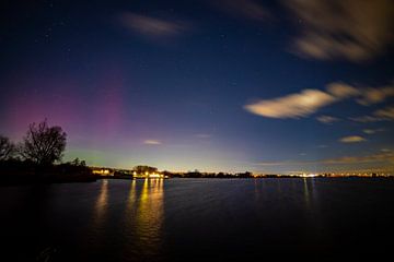 Northern lights over the Reeuwijkse Plassen