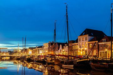 The old harbor of Zwolle by Martin Bergsma