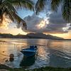 Sonnenuntergang Dominica, Karibik von Peter Schickert