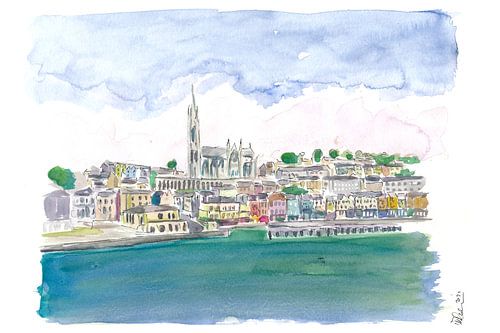 Cobh Irlande Co Cork Vue sur l'eau