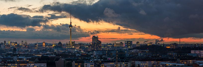 Panorama van Berlijn van Robin Oelschlegel