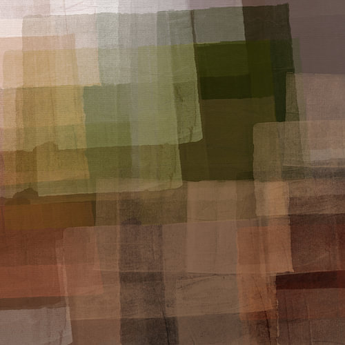 Abstracte schilderijen in aardetinten. Set van 2. Nr. 1