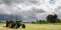 Tractor in een weiland in Maassluis; panorama par Maurice Verschuur Aperçu