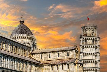 Piazza dei Miracoli in Pisa, Toscane Italië van Animaflora PicsStock