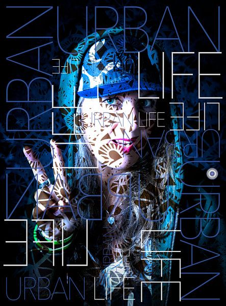 Urban Blue Girl von Urban Photo Lab
