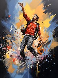 Banksy meets Pollock art by PixelPrestige