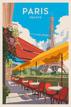 Parijs, Frankrijk. van Poster Art Shop