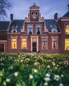 Characteristic monumental building on the Martinikerkhof in Groningen by Harmen van der Vaart