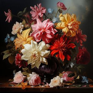 Fleurs en décomposition sur Sven van der Wal