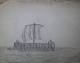 Phönizisch-Assyrisches Kriegsschiff – Maritime Kindheitserinnerung von Maik Weidemann