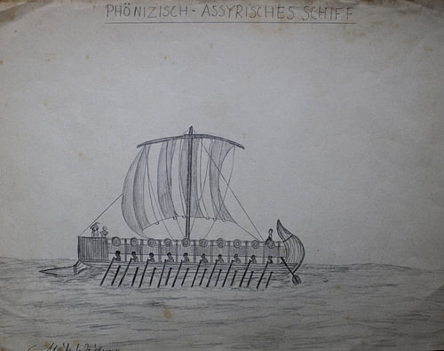 Phönizisch-Assyrisches Kriegsschiff – Maritime Kindheitserinnerung