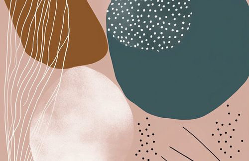 Moderne abstrakte, organische Formen