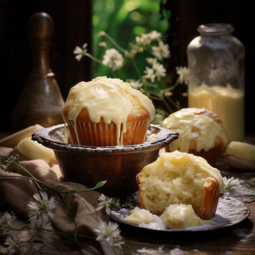 La fête du glaçage sur la table