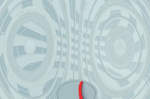 Urbane Maske, abstrakte Farbfotografie