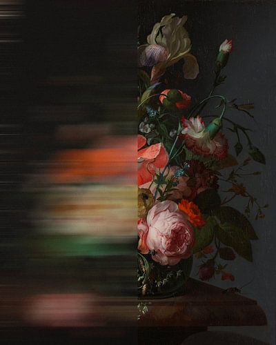 Still life of flowers, original (1716) by Rachel Ruysch