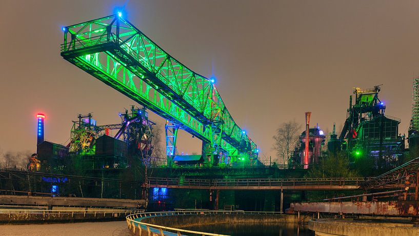 Panorama ThyssenKrupp blast furnaces Ruhr area, Crocodile by Evert Jan Luchies