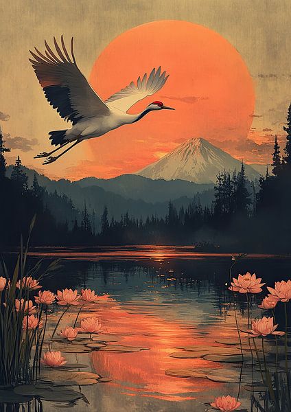 Japanese art print: In harmony with the air by Niklas Maximilian
