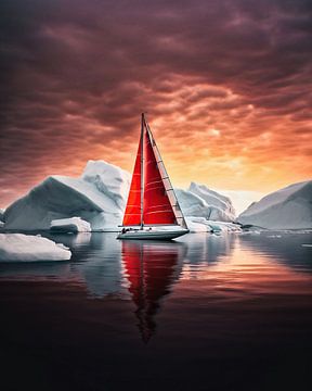 Sailboat in the sunset by fernlichtsicht