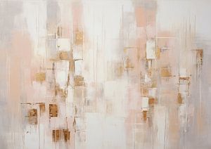 Golden Simplicity | Abstract Gold Canvas