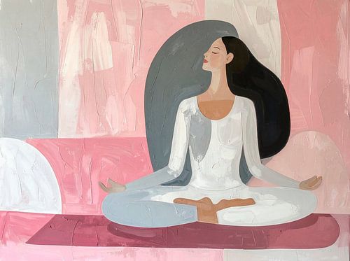 Woman in the lotus position