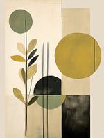 Botanisch Abstrakt Grün