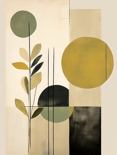 Botanisch Abstrakt Grün von Gypsy Galleria
