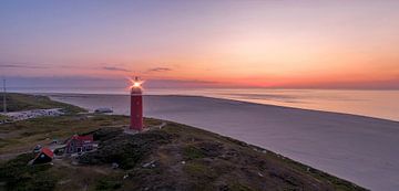 Leuchtturm Eierland Texel Sonnenuntergang von Texel360Fotografie Richard Heerschap