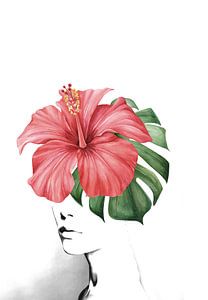 Portrait d'hibiscus