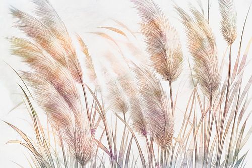 Pampas Grass Dream, natuur in aardse kleuren