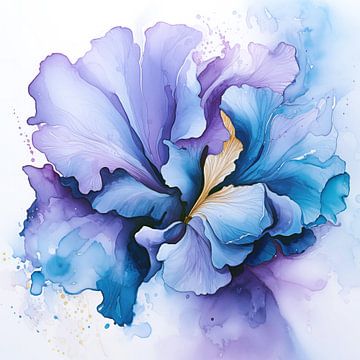 blauwe bloem van Virgil Quinn - Decorative Arts