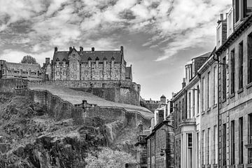 Kasteel van Edinburgh | Monochroom van Melanie Viola