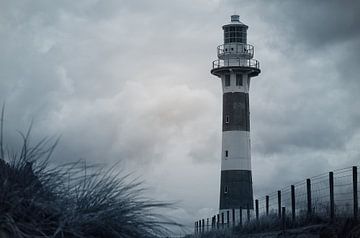 Nieuwpoort lighthouse.  by LHJB Photography