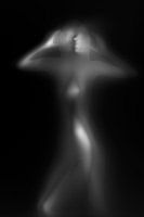 Female figure calling 