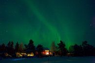 Nordlicht in Lappland von Arnold van Rooij Miniaturansicht