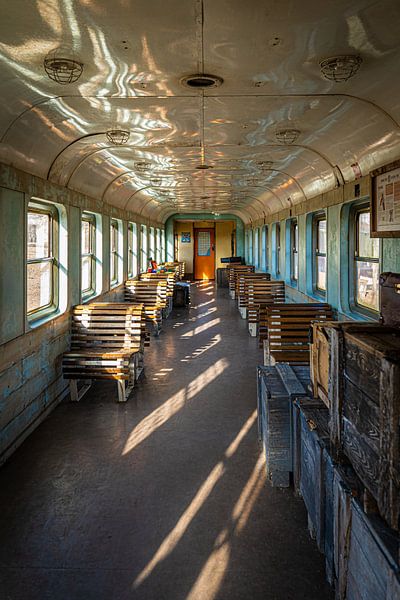 inside old train by iwan faber
