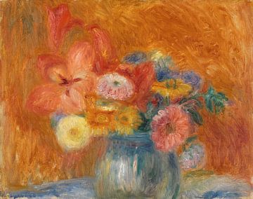 Grüne Schale mit Blumen, William James Glackens