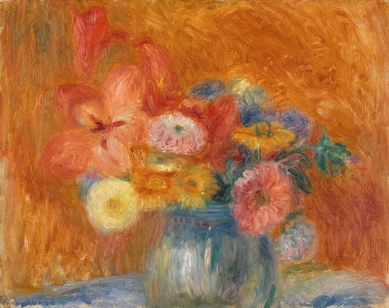 Green Bowl of Flowers, William James Glackens by Masterful Masters