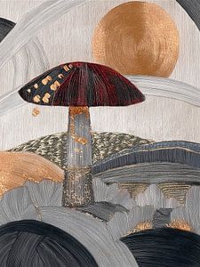 Abstrakter Pilz mit Sonne - aus der Serie Autumn in Structures 4